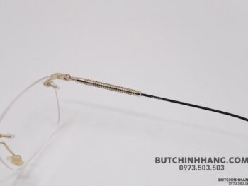Gọng kính Montblanc Rimless Gold Eyeglasses Mb0049O - gong kinh montblanc rimless gold eyeglasses mb0049o