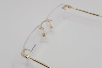 Gọng kính Montblanc Rimless Gold Plate MB0112O - gong kinh montblanc rimless gold plate mb0112o 2