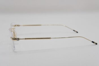 Gọng kính Montblanc Rimless Gold Plate MB0112O - gong kinh montblanc rimless gold plate mb0112o 3