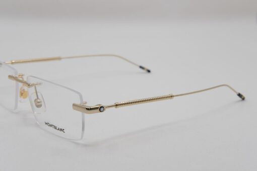 Gọng kính Montblanc Rimless Gold Plate MB0112O