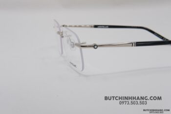 Gọng kính Montblanc Rimless Platinum Eyeglasses MB0071O - gong kinh montblanc rimless platinum eyeglasses mb0071o 2