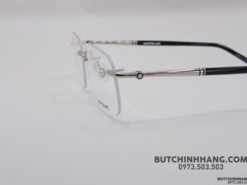 Gọng kính Montblanc Rimless Platinum Eyeglasses MB0071O - gong kinh montblanc rimless platinum eyeglasses mb0071o 2