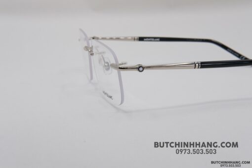 Gọng kính Montblanc Rimless Platinum Eyeglasses MB0071O - Hình ảnh 6