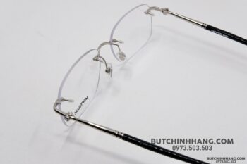 Gọng kính Montblanc Rimless Platinum Eyeglasses MB0071O - gong kinh montblanc rimless platinum eyeglasses mb0071o 3