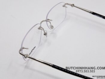 Gọng kính Montblanc Rimless Platinum Eyeglasses MB0071O - gong kinh montblanc rimless platinum eyeglasses mb0071o 3