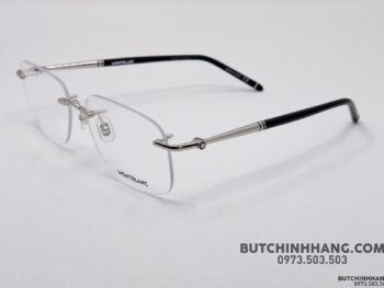 Gọng kính Montblanc Rimless Platinum Eyeglasses MB0071O - gong kinh montblanc rimless platinum eyeglasses mb0071o 4