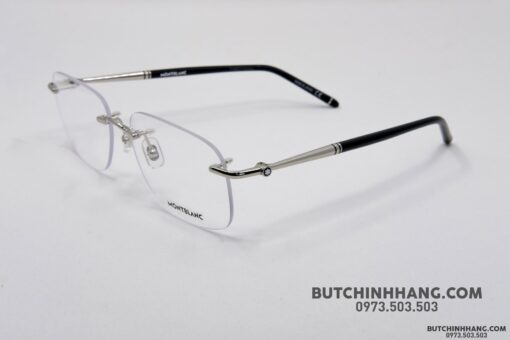Gọng kính Montblanc Rimless Platinum Eyeglasses MB0071O - Hình ảnh 4