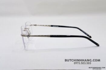 Gọng kính Montblanc Rimless Platinum Eyeglasses MB0071O - gong kinh montblanc rimless platinum eyeglasses mb0071o 5