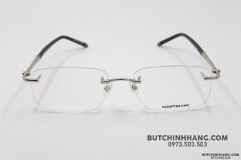 Gọng kính Montblanc Rimless Platinum Eyeglasses MB0071O - gong kinh montblanc rimless platinum eyeglasses mb0071o 7