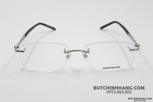 Gọng kính Montblanc Rimless Platinum Eyeglasses MB0071O - Hình ảnh 2