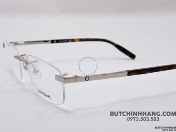 Gọng kính Montblanc Rimless Silver Eyeglasses 00230 - gong kinh montblanc rimless silver eyeglasses 231