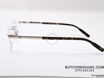 Gọng kính Montblanc Rimless Silver Eyeglasses 00230 - gong kinh montblanc rimless silver eyeglasses 234