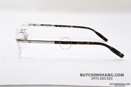 Gọng kính Montblanc Rimless Silver Eyeglasses 00230 - Hình ảnh 3