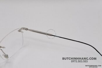 Gọng kính Montblanc Rimless Silver Eyeglasses Mb0049O - gong kinh montblanc rimless silver eyeglasses mb0049o 1