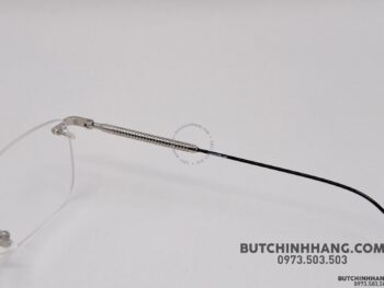 Gọng kính Montblanc Rimless Silver Eyeglasses Mb0049O - gong kinh montblanc rimless silver eyeglasses mb0049o 1