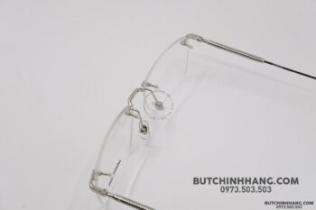 Gọng kính Montblanc Rimless Silver Eyeglasses Mb0049O - gong kinh montblanc rimless silver eyeglasses mb0049o 2