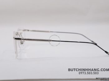 Gọng kính Montblanc Rimless Silver Eyeglasses Mb0049O - gong kinh montblanc rimless silver eyeglasses mb0049o 5
