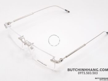 Gọng kính Montblanc Rimless Silver Eyeglasses MB0112O 001 - gong kinh montblanc rimless silver eyeglasses mb0112o 3