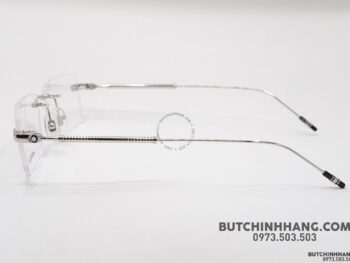 Gọng kính Montblanc Rimless Silver Eyeglasses MB0112O 001 - gong kinh montblanc rimless silver eyeglasses mb0112o 9