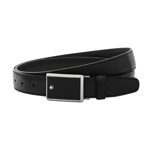 Thắt lưng Montblanc Leather Goods Black Saffiano Leather Belt 114421