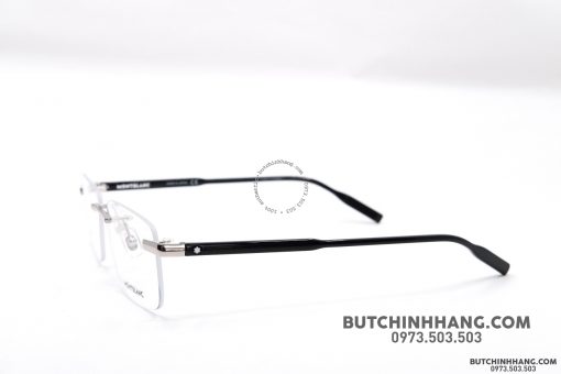 Gọng kính Montblanc Rimless Silver Havana Eyeglasses MB0088O