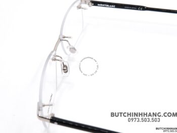 Gọng kính Montblanc Rimless Silver Havana Eyeglasses MB0088O - gong kinh montblanc rimless silver havana eyeglasses mb0088o 2
