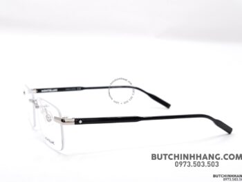 Gọng kính Montblanc Rimless Silver Havana Eyeglasses MB0088O - gong kinh montblanc rimless silver havana eyeglasses mb0088o 3