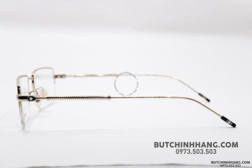 Gọng kính Montblanc Semi - Rimless Gold Plate MB0113O - Hình ảnh 8