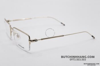 Gọng kính Montblanc Semi - Rimless Gold Plate MB0113O - gong kinh montblanc semi rimless gold plate mb0113o 4