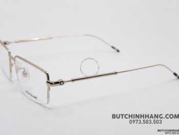 Gọng kính Montblanc Semi - Rimless Gold Plate MB0113O - gong kinh montblanc semi rimless gold plate mb0113o 4