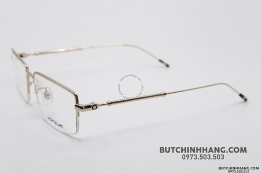 Gọng kính Montblanc Semi - Rimless Gold Plate MB0113O - Hình ảnh 6