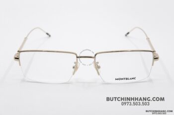 Gọng kính Montblanc Semi - Rimless Gold Plate MB0113O - gong kinh montblanc semi rimless gold plate mb0113o 6