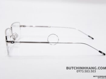 Gọng kính Montblanc Semi - Rimless Silver Plate MB0113O - gong kinh montblanc semi rimless silver plate mb0113o 3
