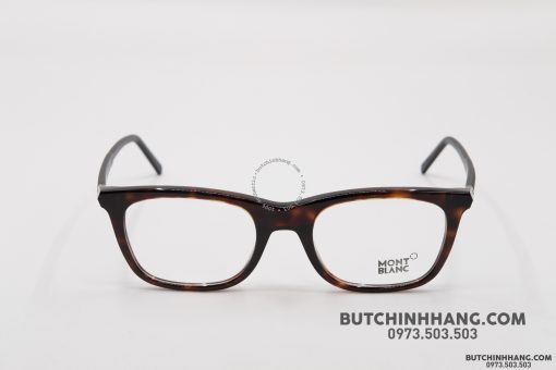 Gọng kính Montblanc Rectangular Eyeglasses Havana/Black MB610 Gọng kính Montblanc Mới Nguyên Hộp 2