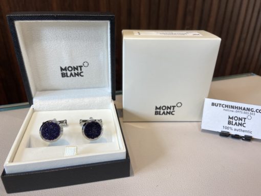 Khuy măng sét Montblanc Stainless Steel Cuff Links 112906