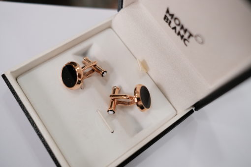 Khuy măng sét Montblanc Stainless Steel Cuff Links 112908