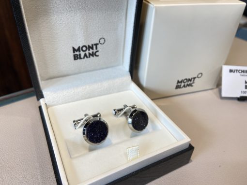 Khuy măng sét Montblanc Stainless Steel Cuff Links 112906 Khuy Măng Sét Cufflinks Montblanc Mới Nguyên Hộp 3