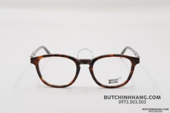 Gọng kính Montblanc Oval Eyeglasses Dark Havana/Green/Bronze MB632 - gong kinh montblanc oval eyeglasses dark havanagreenbronze mb632