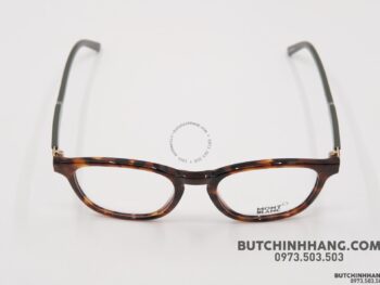 Gọng kính Montblanc Oval Eyeglasses Dark Havana/Green/Bronze MB632 - gong kinh montblanc oval eyeglasses dark havanagreenbronze mb633