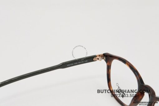 Gọng kính Montblanc Oval Eyeglasses Dark Havana/Green/Bronze MB632 - Hình ảnh 8