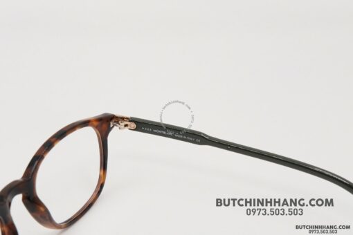 Gọng kính Montblanc Oval Eyeglasses Dark Havana/Green/Bronze MB632 - Hình ảnh 7