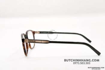 Gọng kính Montblanc Oval Eyeglasses Dark Havana/Green/Bronze MB632 - gong kinh montblanc oval eyeglasses dark havanagreenbronze mb637