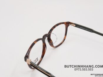 Gọng kính Montblanc Oval Eyeglasses Dark Havana/Green/Bronze MB632 - gong kinh montblanc oval eyeglasses dark havanagreenbronze mb638