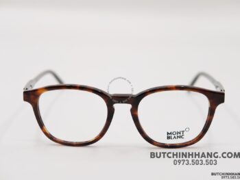 Gọng kính Montblanc Oval Eyeglasses Dark Havana/Green/Bronze MB632 - gong kinh montblanc oval eyeglasses dark havanagreenbronze mb640