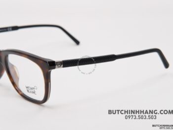Gọng kính Montblanc Rectangular Eyeglasses Havana/Black MB610 - gong kinh montblanc rectangular eyeglasses havanablack mb610