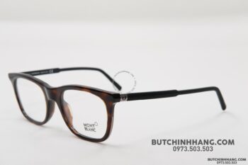 Gọng kính Montblanc Rectangular Eyeglasses Havana/Black MB610 - gong kinh montblanc rectangular eyeglasses havanablack mb613