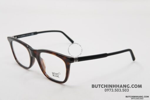 Gọng kính Montblanc Rectangular Eyeglasses Havana/Black MB610