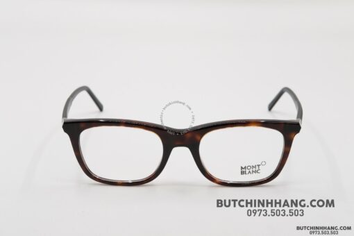 Gọng kính Montblanc Rectangular Eyeglasses Havana/Black MB610 - Hình ảnh 2