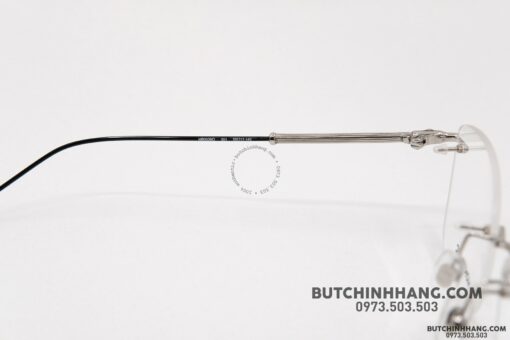 Gọng kính Montblanc Rimless Silver Eyeglasses 00380 - Hình ảnh 6