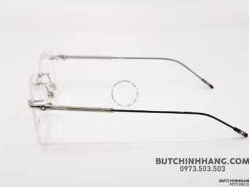Gọng kính Montblanc Rimless Silver Eyeglasses 00380 - gong kinh montblanc rimless silver eyeglasses 383